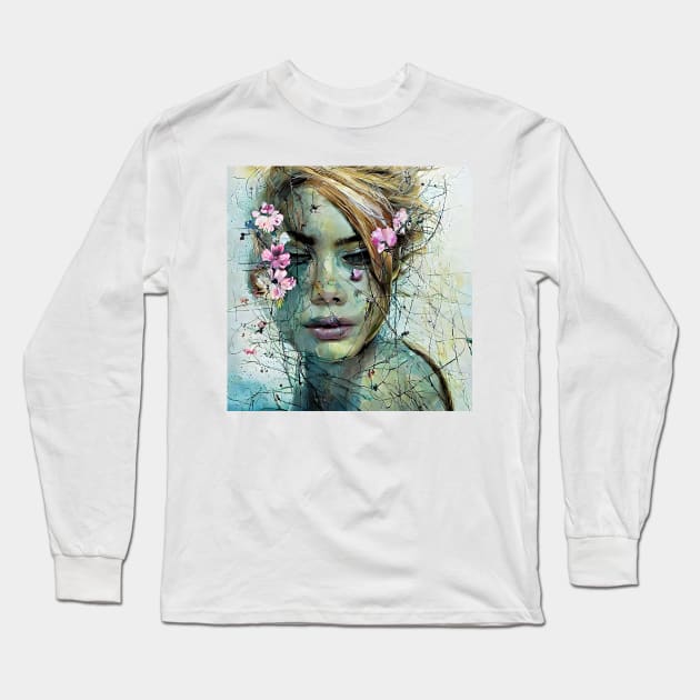 delicate girl Long Sleeve T-Shirt by bogfl